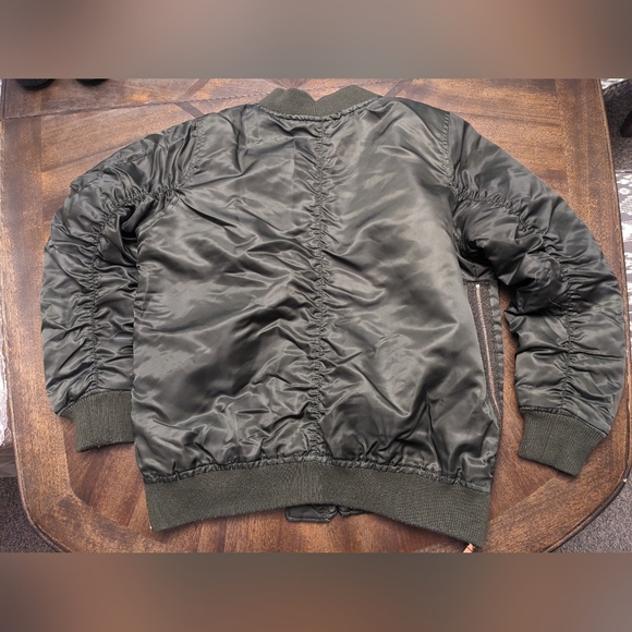 Madden Olive Green Bomber Jacket Size XL - Picture 9 of 12